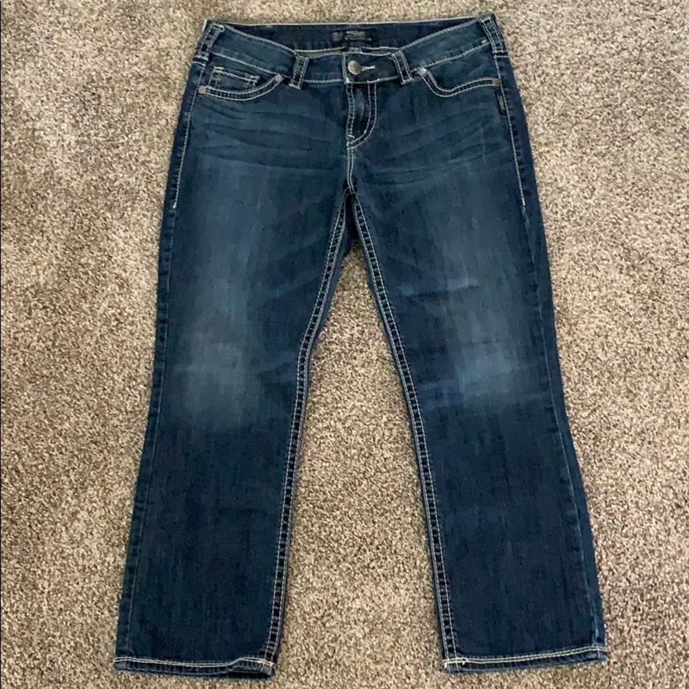 Silver Jean Capri